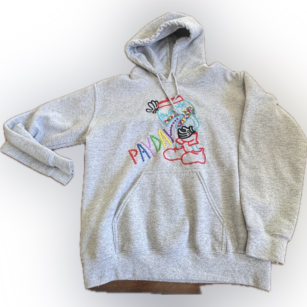 Gray Graphic Hoodie